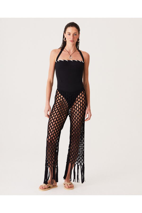CALÇA MACRAME PRETA PAOLA