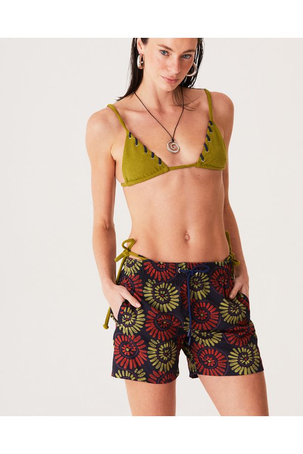 Short com Estampa de Conchas Unissex