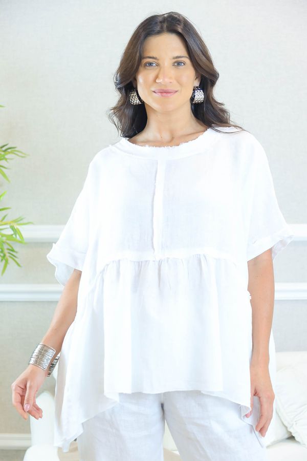 BATA OLIVIA BRANCO - Loja Linho Italiano