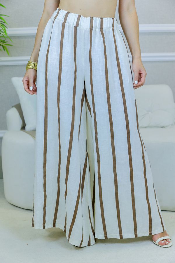 CALÇA MATILDA MARROM - Loja Linho Italiano