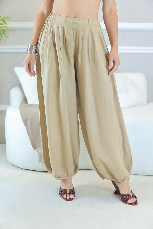 CALÇA PANTALONE ANNY CARAMELO - Loja Linho Italiano