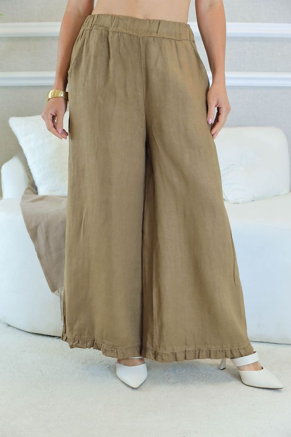 CALÇA TABATA CAPUCCINO - Loja Linho Italiano