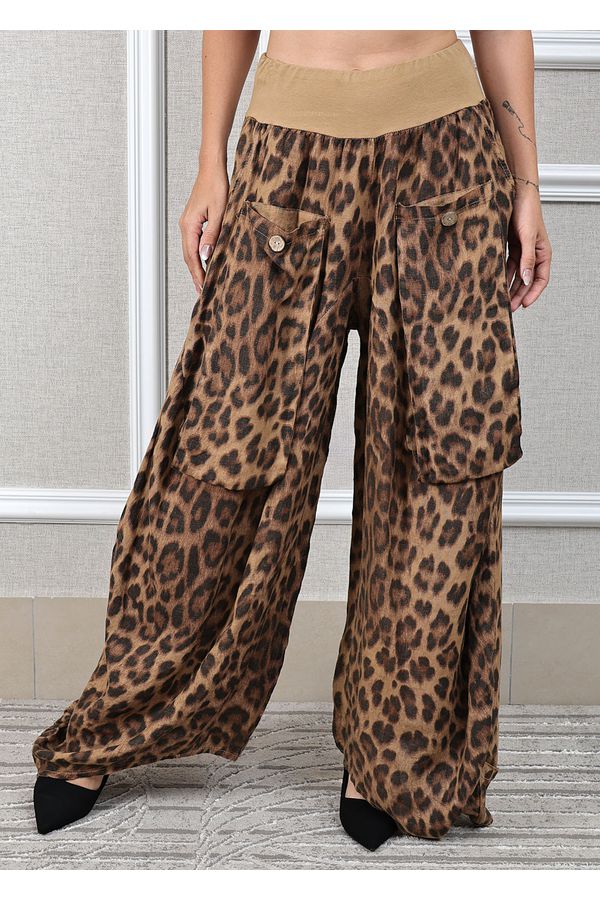 Calça Onça Linho Italiano Caramelo - Loja Linho Italiano