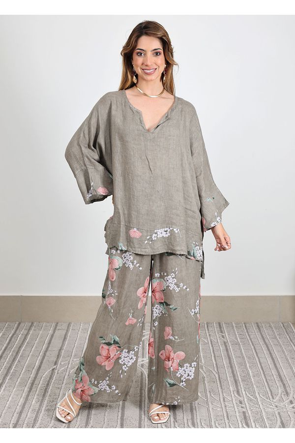 Conjunto Sophie Linho Italiano Fendi - Loja Linho Italiano