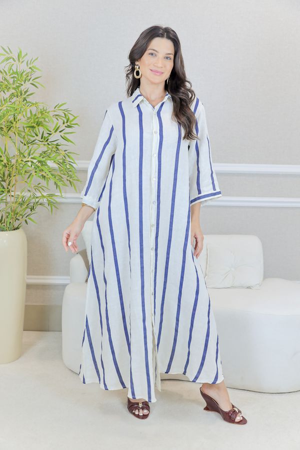 CHEMISE GEISA BEGE - Loja Linho Italiano