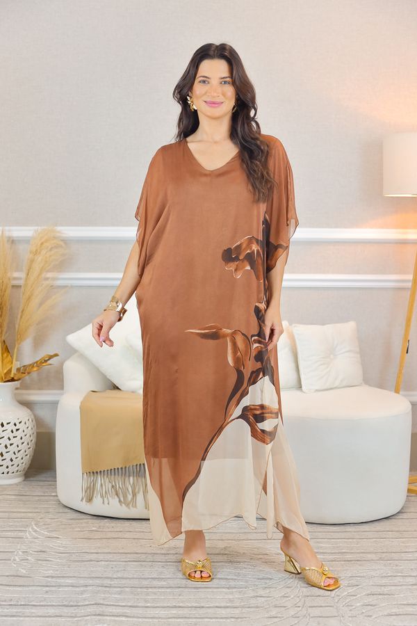 KAFTAN AZALEIA CHOCOLATE - Loja Linho Italiano