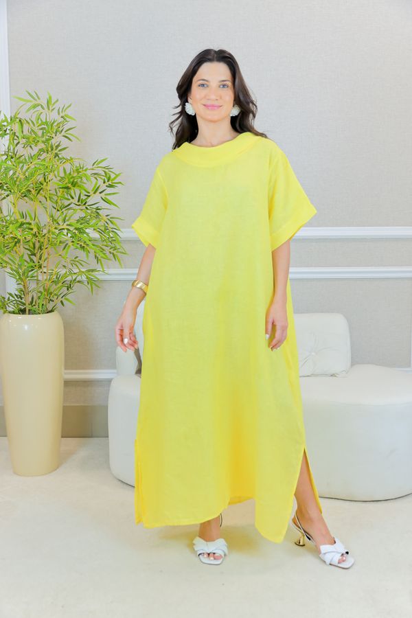 TUNICA ZULEICA AMARELO - Loja Linho Italiano