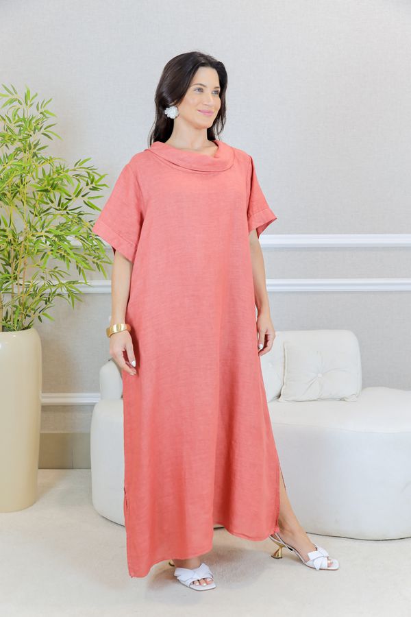 TUNICA ZULEICA GOIABA - Loja Linho Italiano