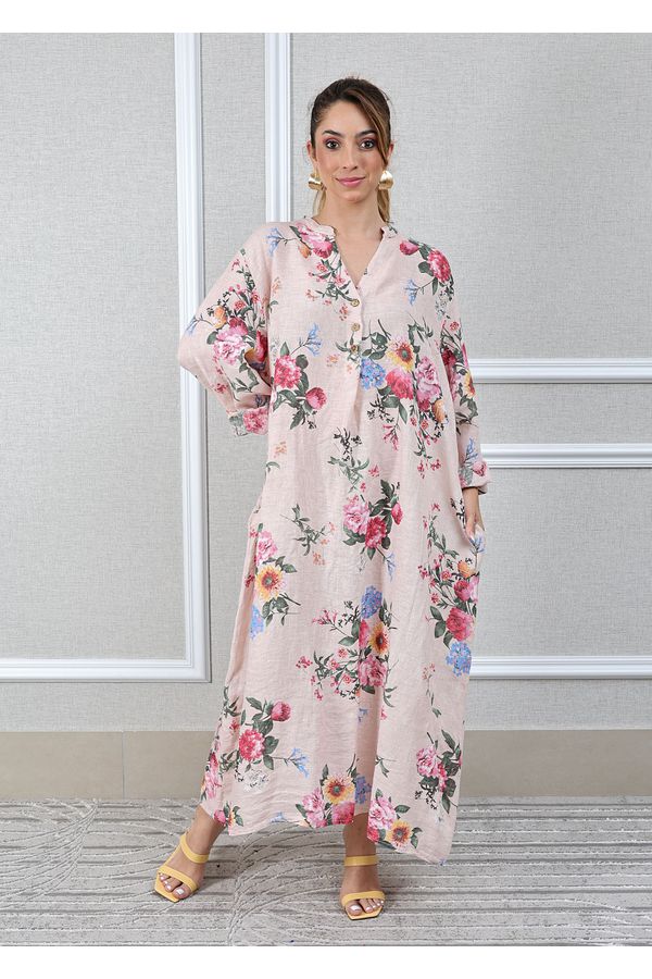 Tunica Erika Linho Italiano Rosa Bebe - Loja Linho Italiano