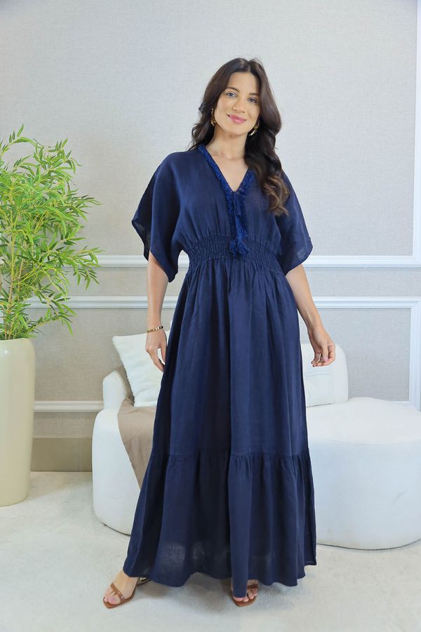 VESTIDO DALIA MARINHO - Loja Linho Italiano