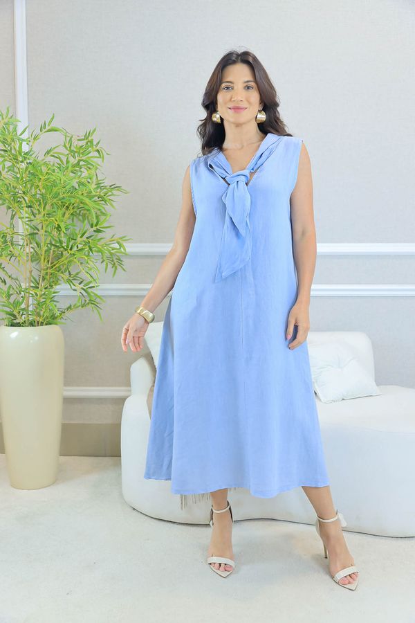 VESTIDO KIMBERLI JEANS - Loja Linho Italiano