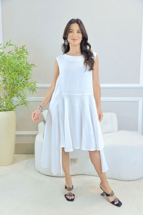 VESTIDO VERA BRANCO - Loja Linho Italiano