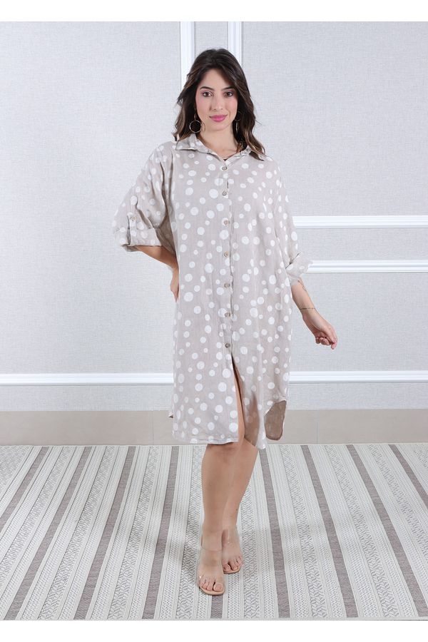 Chemise Vilma Linho Italiano Cru - Loja Linho Italiano