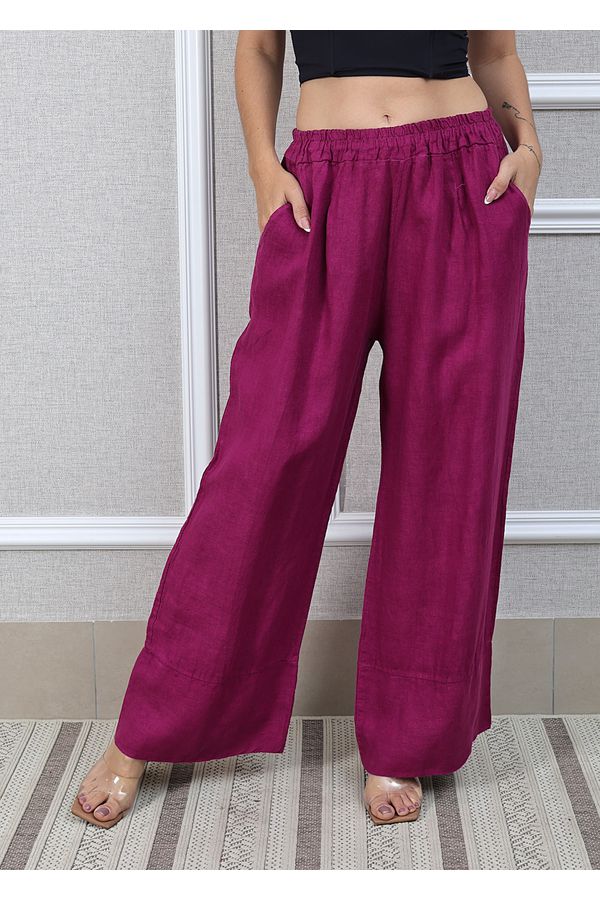 Calça Zara Linho Italiano Uva - Loja Linho Italiano