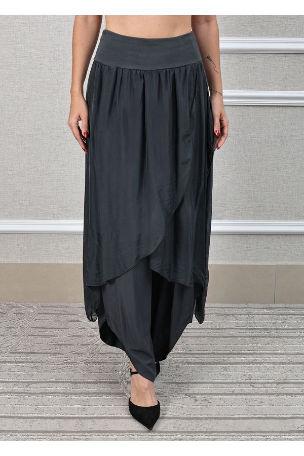 Vestido Poliana Linho Italiano Azul Jeans . - Loja Linho Italiano