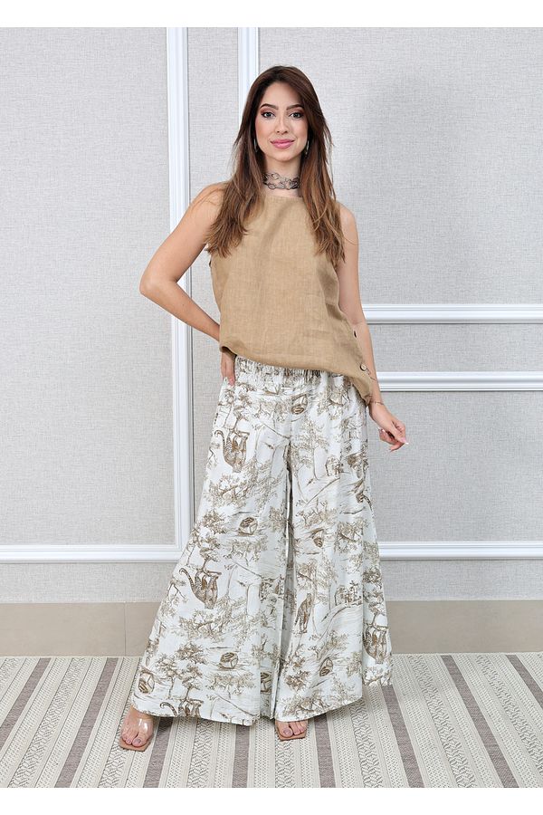 Conjunto Dior Linho Italiano Caramelo - Loja Linho Italiano