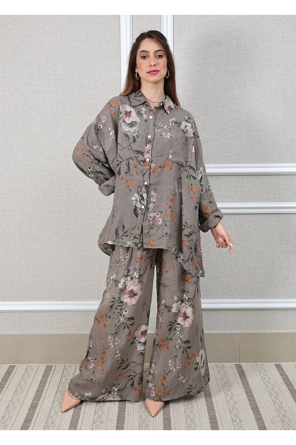 Conjunto Angela Linho Italiano Fendi - Loja Linho Italiano