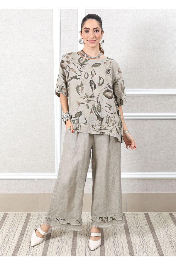 Conjunto Carla Linho Italiano Fendi - Loja Linho Italiano
