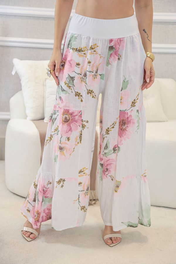 CALÇA HELEN BRANCO - Loja Linho Italiano