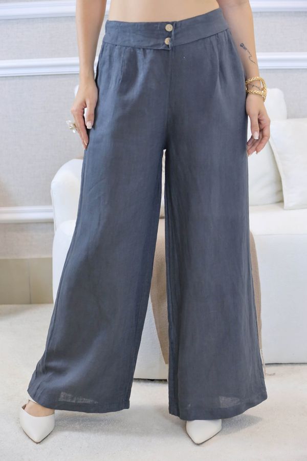 CALÇA MARLENE CHUMBO - Loja Linho Italiano