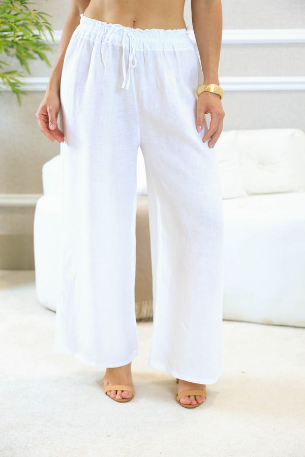 CALÇA GLORIA BRANCO - Loja Linho Italiano