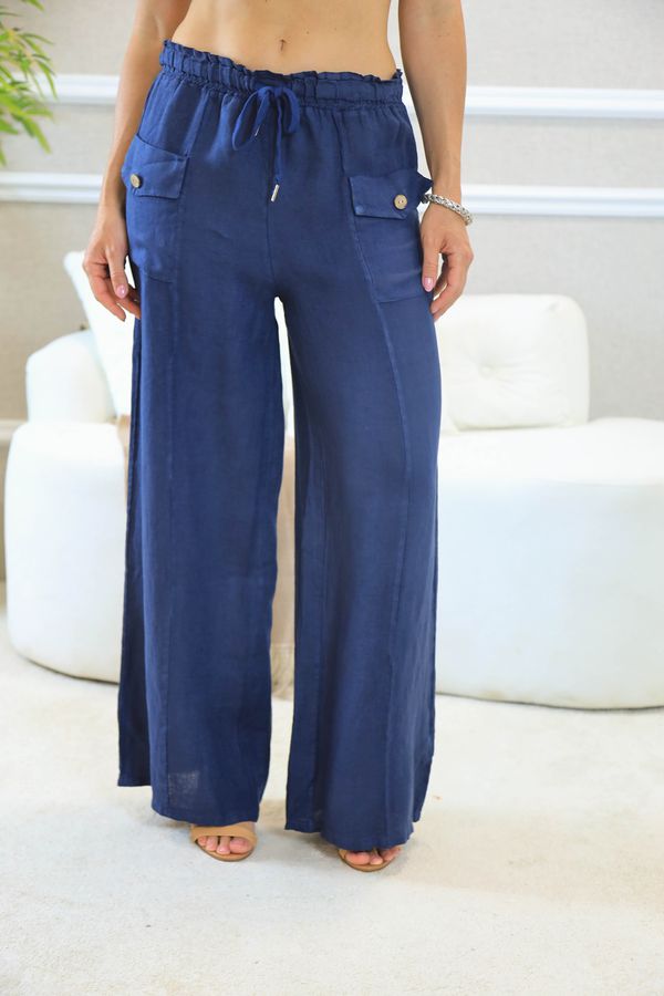 CALÇA KATARINA MARINHO - Loja Linho Italiano