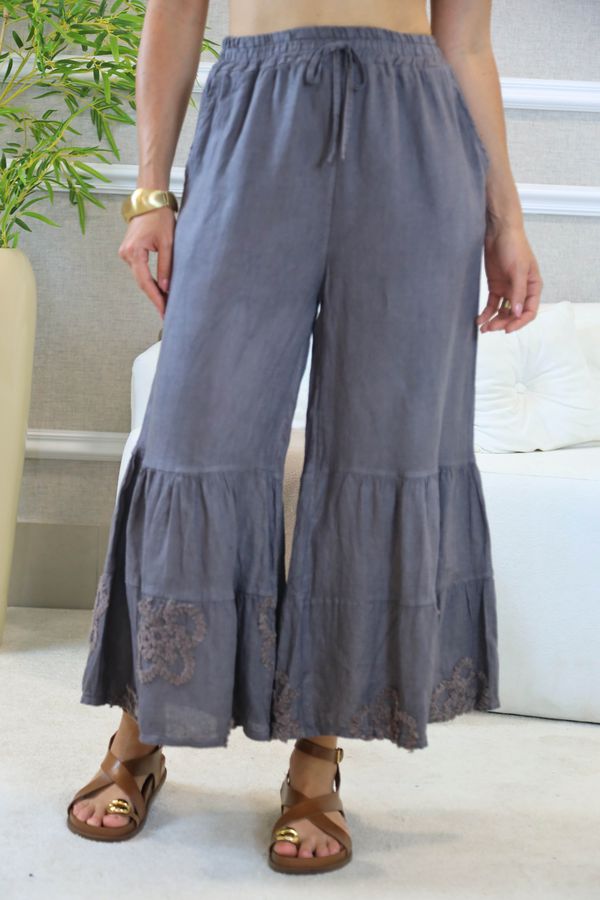 CALÇA ANNETTE CHUMBO - Loja Linho Italiano