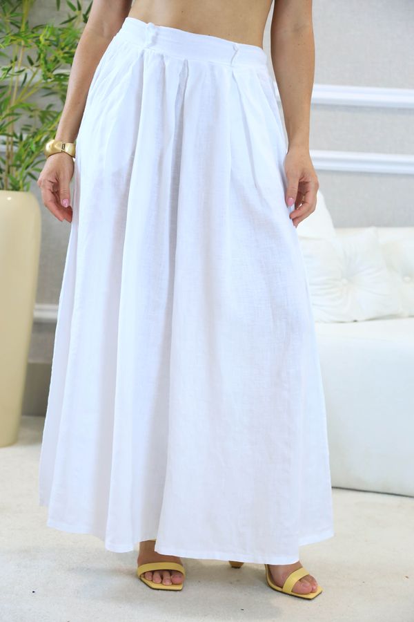 CALÇA PENELOPE BRANCO - Loja Linho Italiano