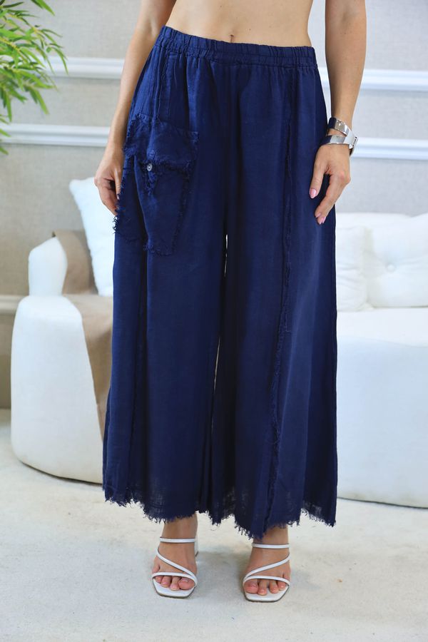 CALÇA SUZANY MARINHO - Loja Linho Italiano