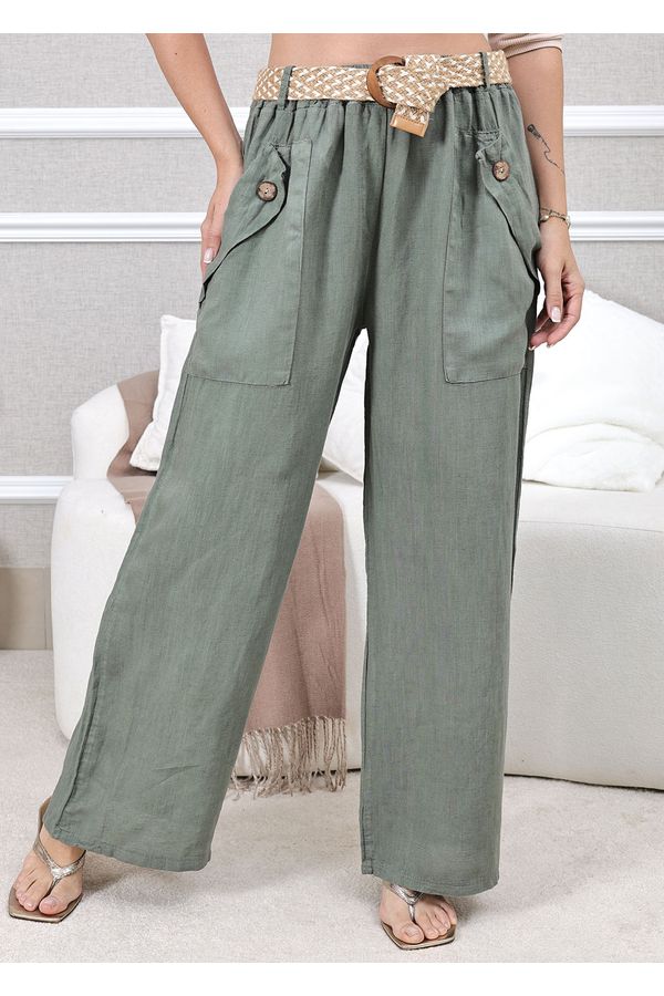 CALÇA SIMONE MILITAR - Loja Linho Italiano