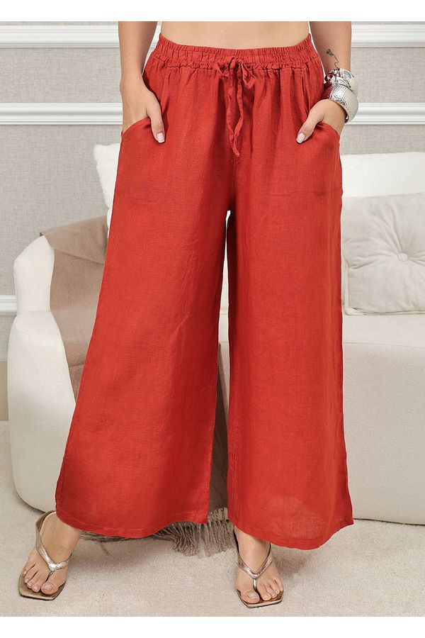 CALÇA CLEIDE TERRA COTA - Loja Linho Italiano