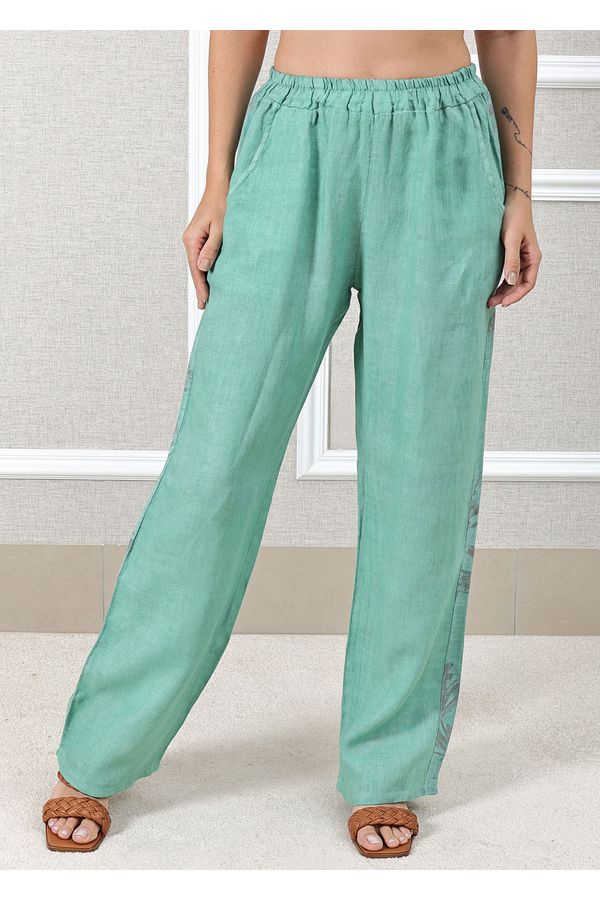 CALÇA NAIRA MENTA - Loja Linho Italiano