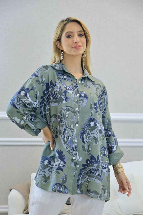 CAMISA ROBERTA MILITAR - Loja Linho Italiano