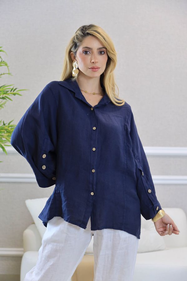 CAMISA VANDA MARINHO - Loja Linho Italiano