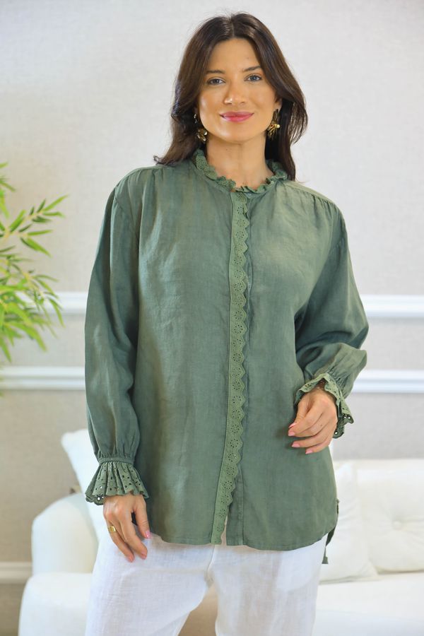 CAMISA EDVANIA MILITAR - Loja Linho Italiano
