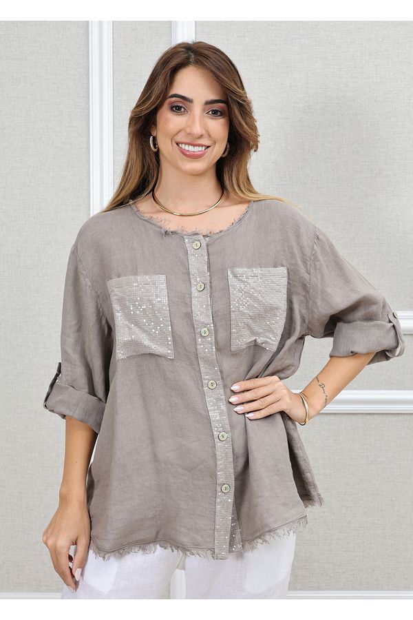 CAMISA DENISE FENDI - Loja Linho Italiano