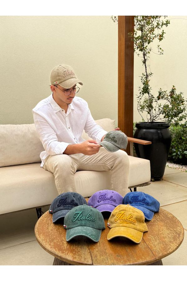 BONÉ ITÁLIA MASC JEANS - Loja Linho Italiano