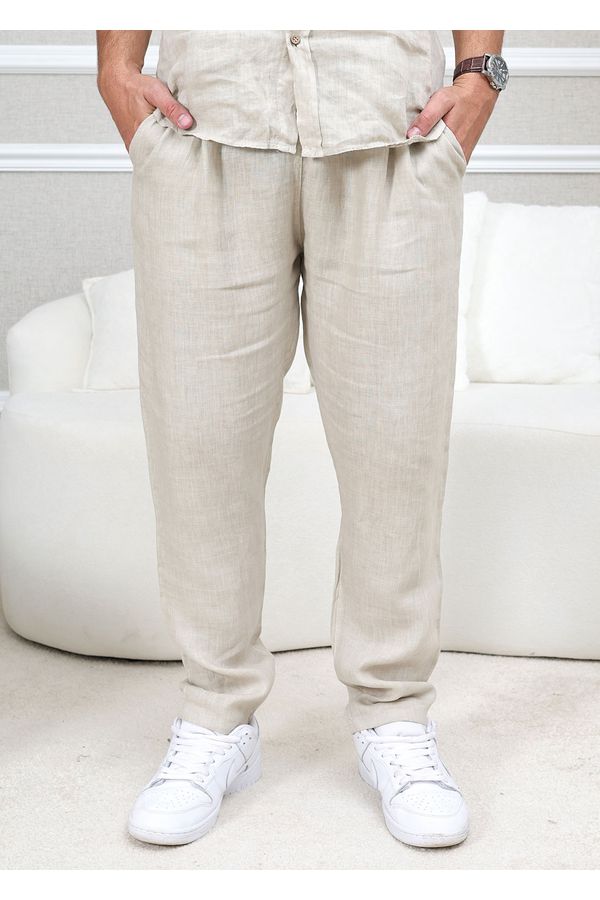 CALÇA RYAN MASCULINO CRU - Loja Linho Italiano