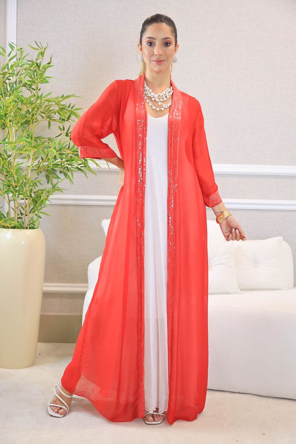 CARDIGAN PAULINA VERMELHO - Loja Linho Italiano