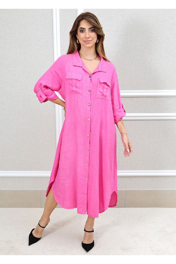 CHEMISE MIRELA PINK - Loja Linho Italiano