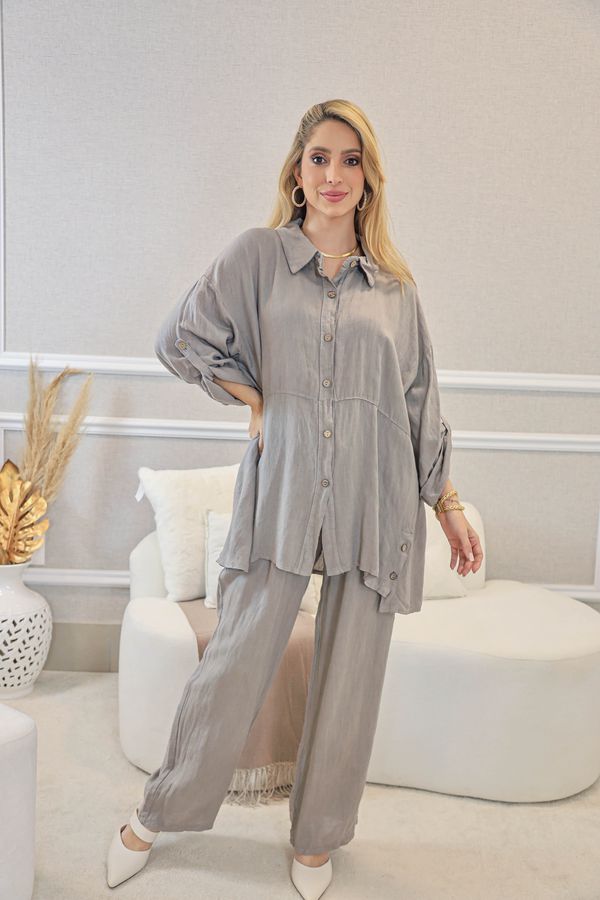 CONJUNTO PAULA FENDI - Loja Linho Italiano