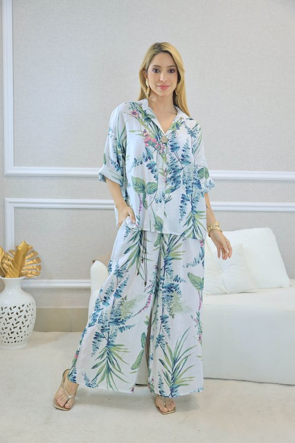 CONJUNTO ISAURA BRANCO - Loja Linho Italiano