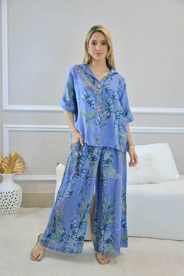 CONJUNTO ISAURA JEANS - Loja Linho Italiano