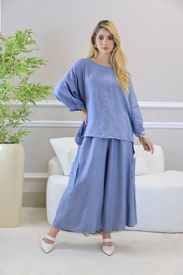 CONJUNTO NYRA JEANS - Loja Linho Italiano