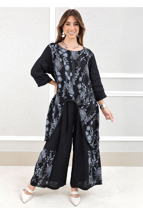 CONJUNTO ALINE PRETO - Loja Linho Italiano