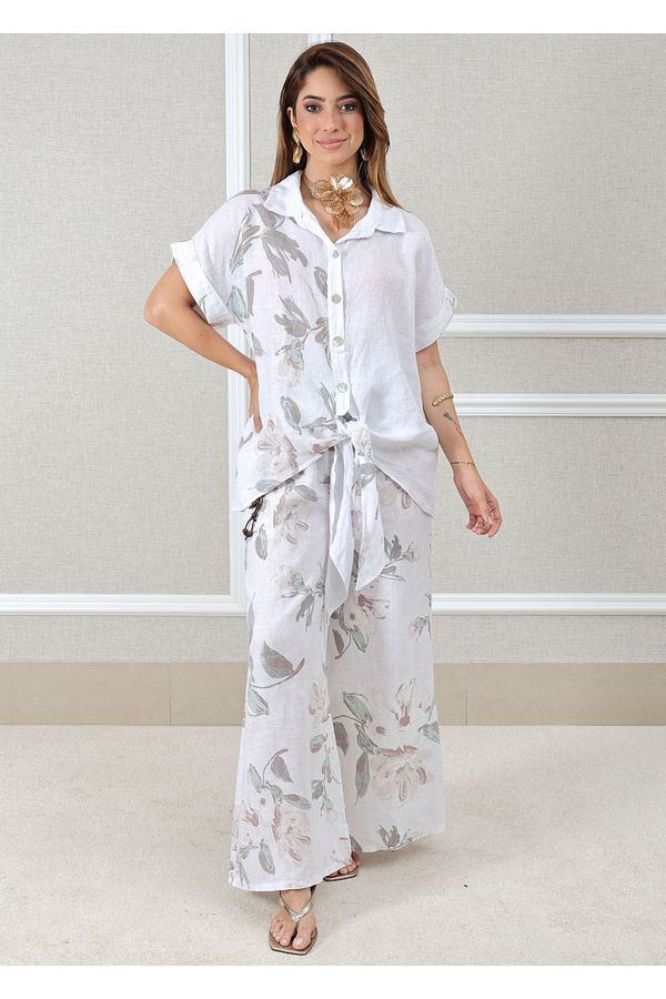 CONJUNTO NAIARA BRANCO - Loja Linho Italiano