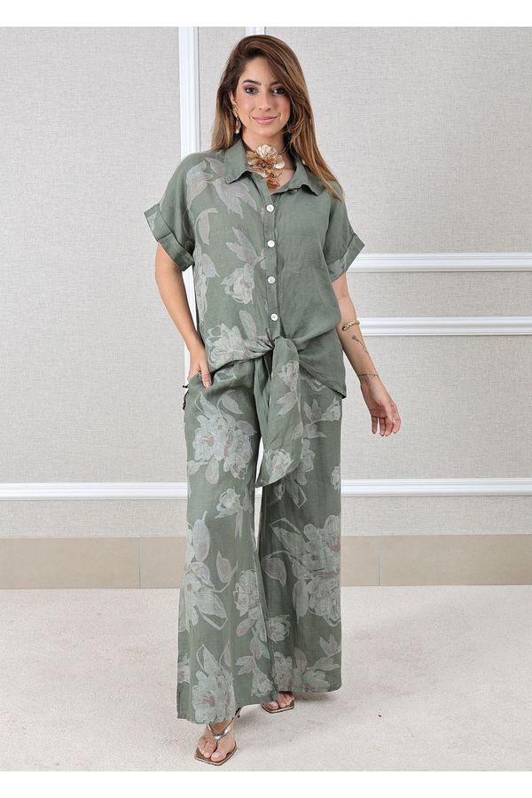 CONJUNTO NAIARA MILITAR - Loja Linho Italiano