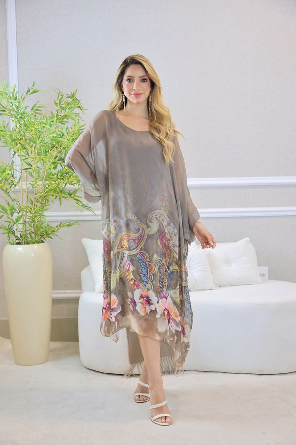KAFTAN SILVIA SEDA FENDI - Loja Linho Italiano
