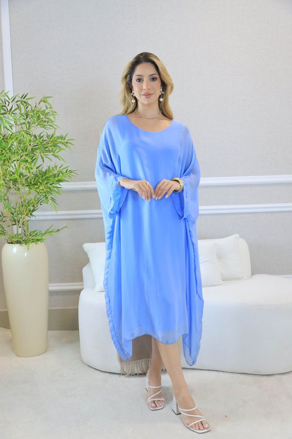 KAFTAN PATRICÍA SEDA HORTENCIA - Loja Linho Italiano
