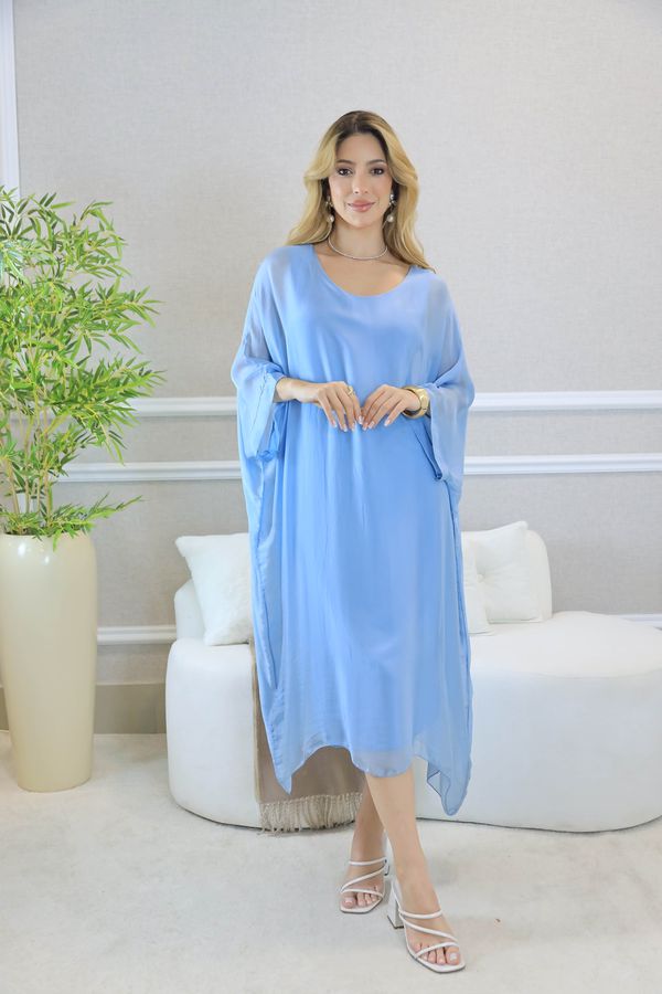 KAFTAN PATRICÍA SEDA JEANS - Loja Linho Italiano